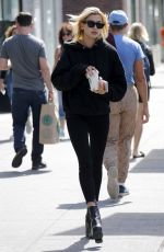 HAILEY BALDWIN Leaves Starbucks in New York 09/01/2017