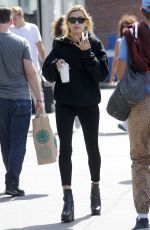 HAILEY BALDWIN Leaves Starbucks in New York 09/01/2017
