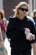 HAILEY BALDWIN Leaves Starbucks in New York 09/01/2017