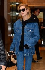 HAILEY BALDWIN Out and About at Milan Fashion Week 09/25/2017