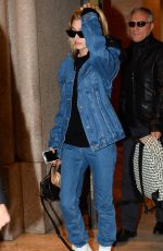HAILEY BALDWIN Out and About at Milan Fashion Week 09/25/2017