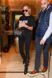 HAILEY BALDWIN Out and About in Milan 09/22/2017