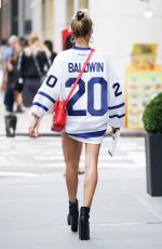 HAILEY BALDWIN Out and About in New York 09/05/2017