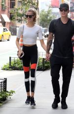 HAILEY CLAUSON and Julian Herrera Out in New York 09/12/2017