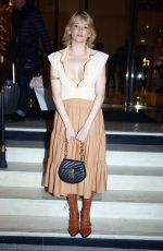 HALEY BENNETT Leaves Shangri-la Hotel in Paris 09/28/2017