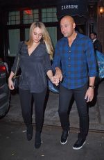 HANNAH DAVIS and Derek Jeter Out in New York 09/11/2017