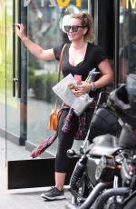 HILARY DUFF and Jason Walsh at a Gym in West Hollywood 09/03/2017