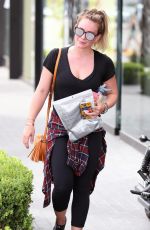 HILARY DUFF and Jason Walsh at a Gym in West Hollywood 09/03/2017