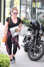 HILARY DUFF and Jason Walsh at a Gym in West Hollywood 09/03/2017