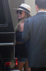HILARY DUFF Arrives at Four Seasons Hotel in Beverly Hills 09/09/2017