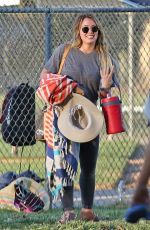 HILARY DUFF at a Baseball Court in Toluca Lake 09/06/2017