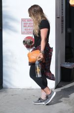 HILARY DUFF Heading to a Gym in Los Angeles 09/02/2017