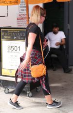 HILARY DUFF Heading to a Gym in Los Angeles 09/02/2017