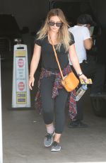 HILARY DUFF Heading to a Gym in Los Angeles 09/02/2017