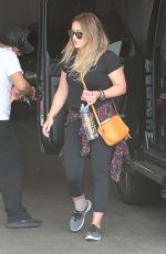 HILARY DUFF Heading to a Gym in Los Angeles 09/02/2017