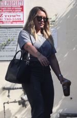 HILARY DUFF Leaves a Meeting in Los Angeles 08/30/2017