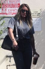 HILARY DUFF Leaves a Meeting in Los Angeles 08/30/2017