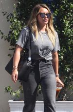 HILARY DUFF Leaves a Meeting in Los Angeles 08/30/2017