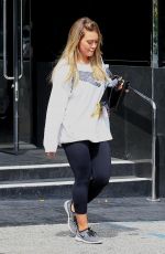 HILARY DUFF Leaves XIV Karats in Beverly Hills 09/19/2017