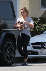 HILARY DUFF Out and About in Los Angeles 09/08/2017