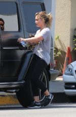 HILARY DUFF Out and About in Los Angeles 09/08/2017
