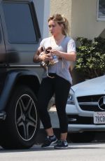 HILARY DUFF Out and About in Los Angeles 09/08/2017
