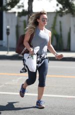HILARY DUFF Out and About in West Hollywood 09/26/2017