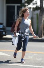 HILARY DUFF Out and About in West Hollywood 09/26/2017