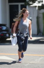 HILARY DUFF Out and About in West Hollywood 09/26/2017