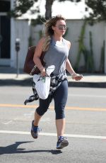 HILARY DUFF Out and About in West Hollywood 09/26/2017