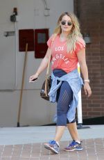 HILARY DUFF Out in Beverly Hills 09/05/2017