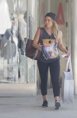 HILARY DUFF Out Shopping in Los Angeles 09/29/2017