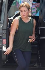 HILARY DUFF Picking up Laundry in West Hollywood 09/01/2017