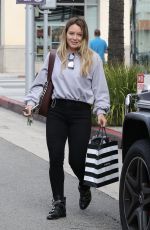 HILARY DUFF Shopping at Sephora in Beverly Hills 09/21/2017