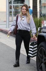 HILARY DUFF Shopping at Sephora in Beverly Hills 09/21/2017