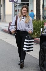 HILARY DUFF Shopping at Sephora in Beverly Hills 09/21/2017