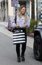 HILARY DUFF Shopping at Sephora in Beverly Hills 09/21/2017