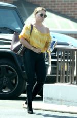 HILARY DUFF Visits a Dermatologist in Beverly Hills 09/12/2017