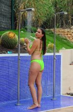 IMOGEN THOMAS in Bikini at a Pool in Majorca 09/25/2017