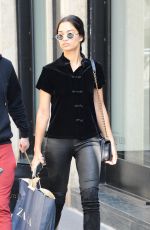 IRINA SHAYK Out Shopping in Milan 09/22/2017