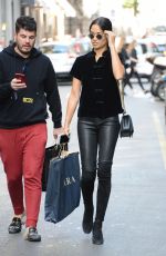 IRINA SHAYK Out Shopping in Milan 09/22/2017