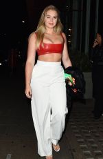 ISKRA LAWRENCE at Ssexy Fish Restaurant in London 09/15/2017