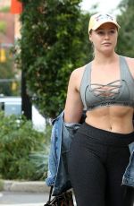 ISKRA LAWRENCE Heading to a Gym in New York 09/12/2017