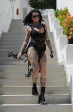 JEMMA LUCY in Swimsuit on Vacation in Spain 09/02/2017