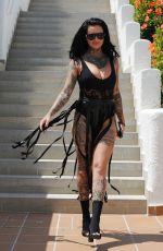 JEMMA LUCY in Swimsuit on Vacation in Spain 09/02/2017