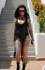 JEMMA LUCY in Swimsuit on Vacation in Spain 09/02/2017