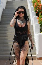 JEMMA LUCY in Swimsuit on Vacation in Spain 09/02/2017