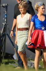 JENNIFER ANISTON on the Set of Dumplin in Atlanta 09/20/2017