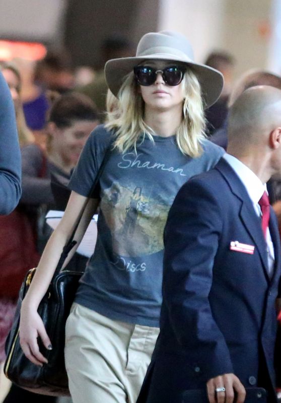 JENNIFER LAWRENCE at Charles De Gaulle airport in paris 9/27/17