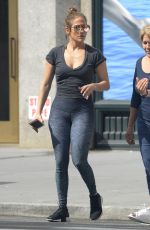 JENNIFER LOPEZ Heading to a Gym in New York 09/26/2017